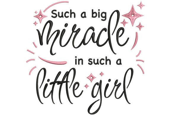Little Girl Miracle Embroidery