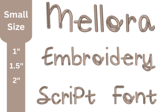 Mellora Script Embroidery Font