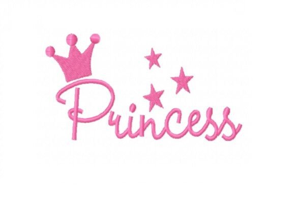 Princess- Embroidery Design