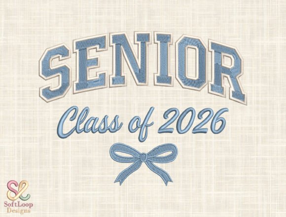 Senior Class of 2026 Embroidery Design