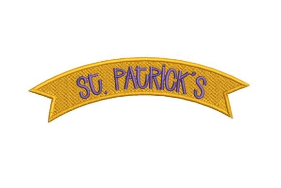 St. Patrick’s Day Banner Embroidery Design